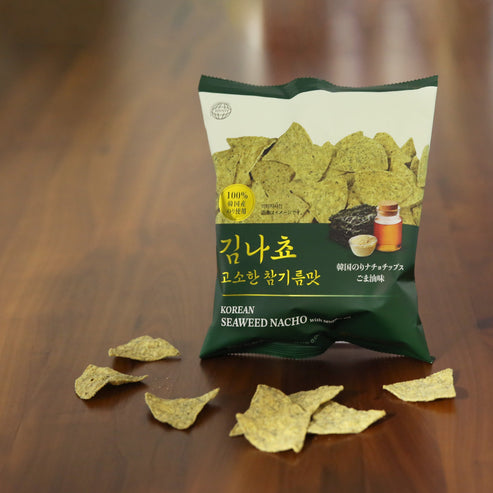 韓国海苔ナチョチップス(ごま油味) 80g×16袋入 – いつくし公式オンラインストア